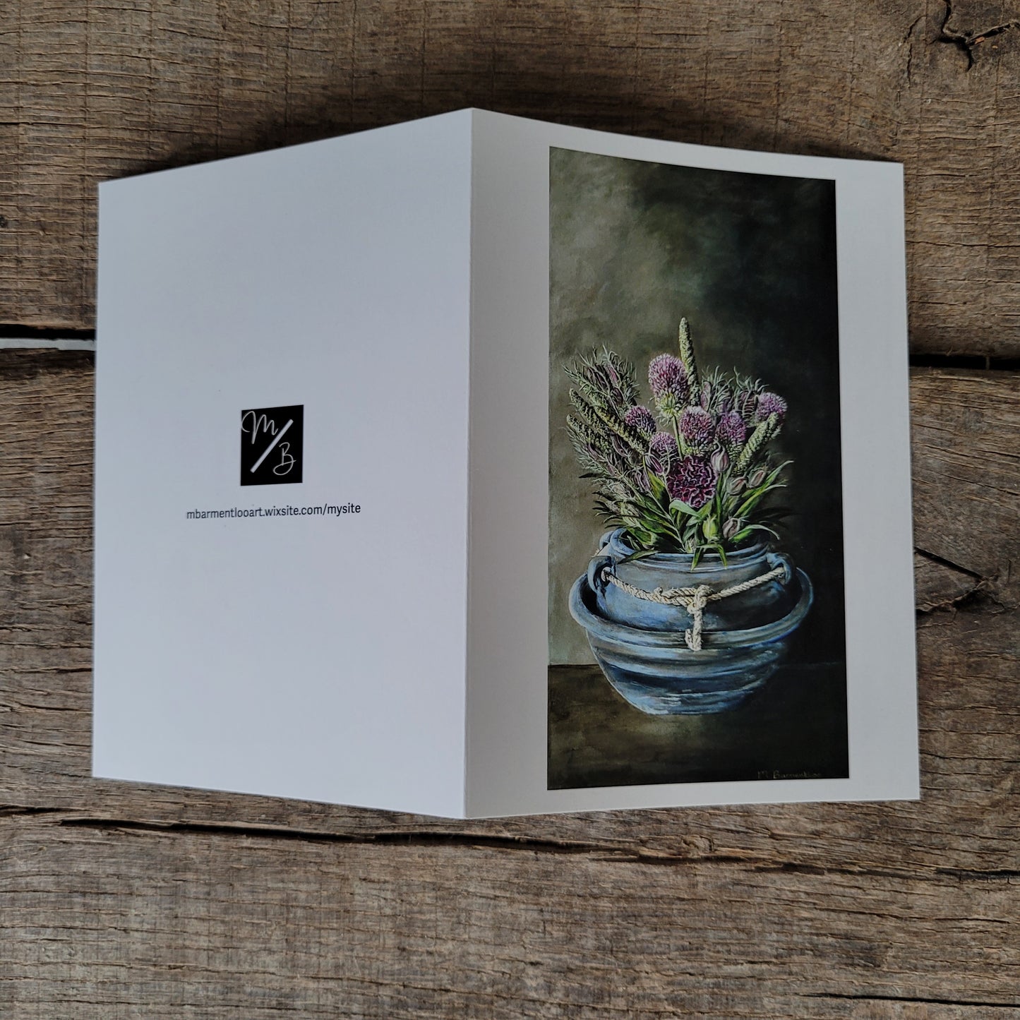 Wenskaart bloemen