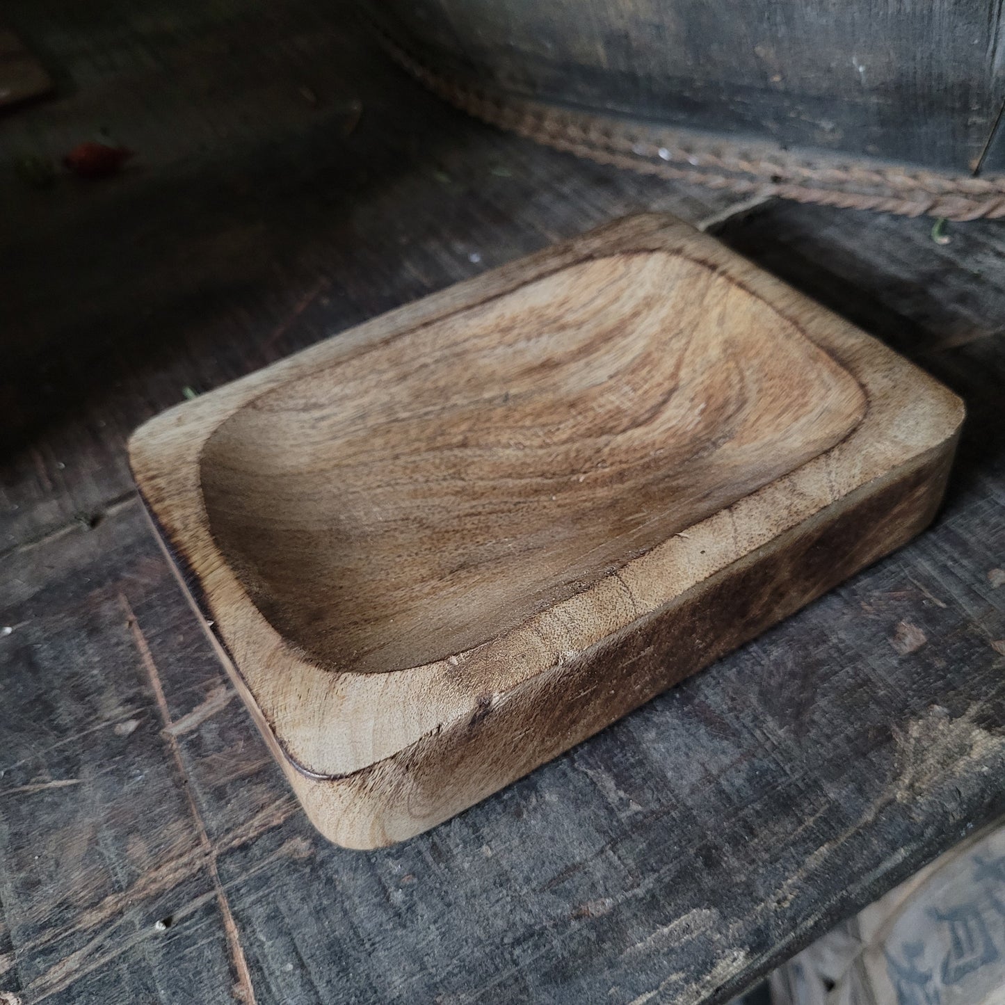 Stoer Houten schaaltje L