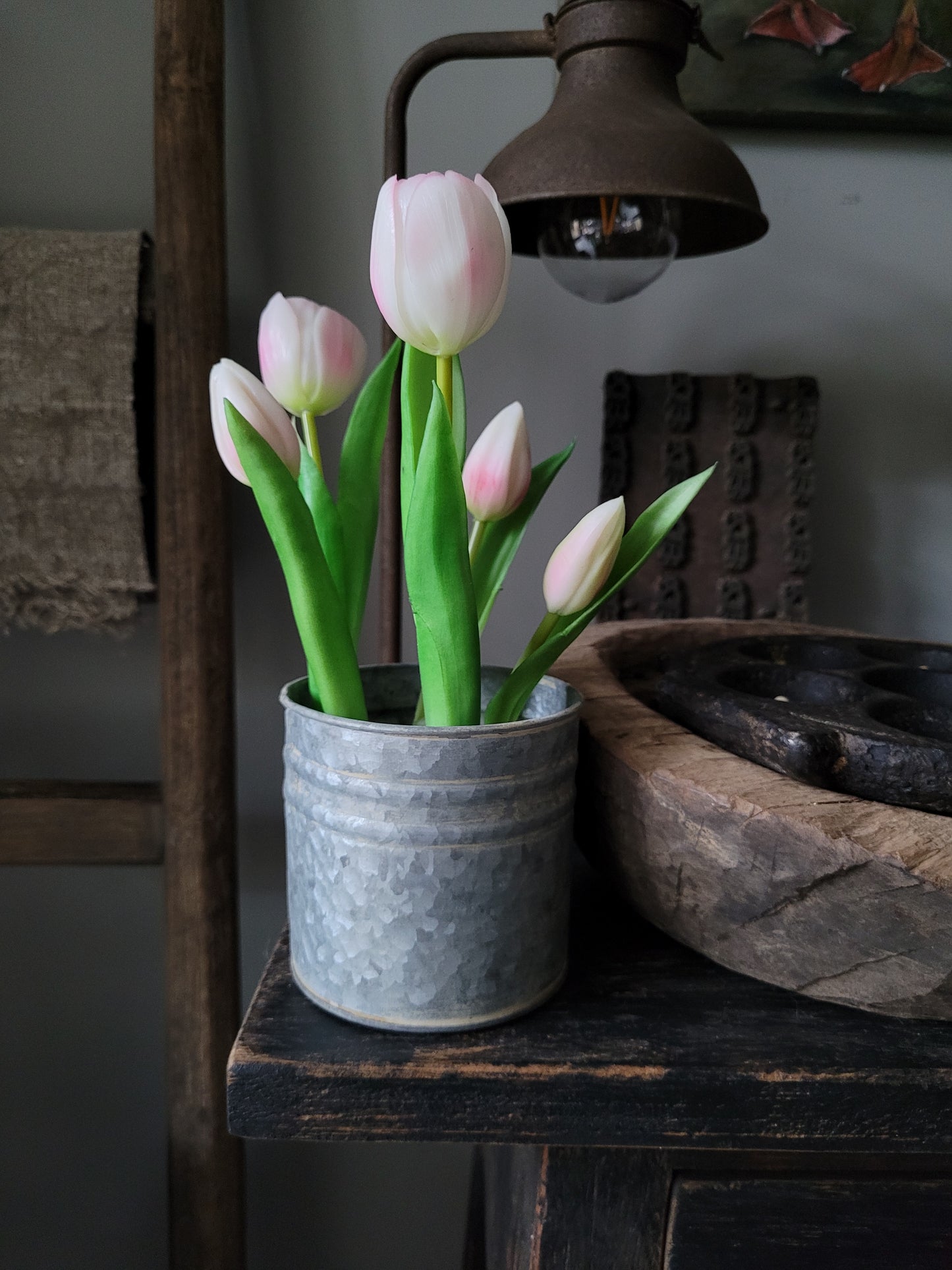 Tulpen kunst in potje