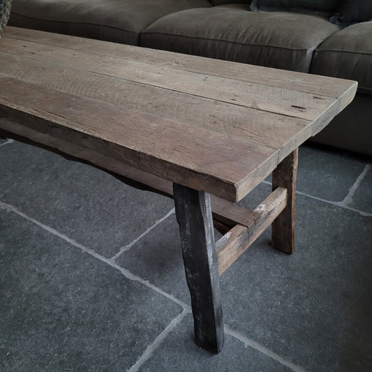 Salontafel oud hout sober stoer