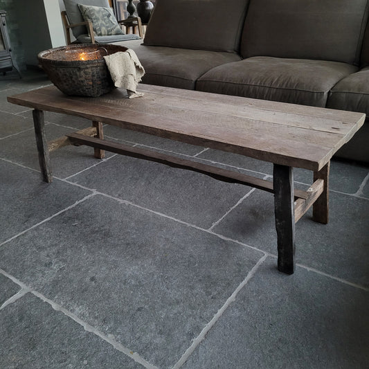 Salontafel oud hout sober stoer