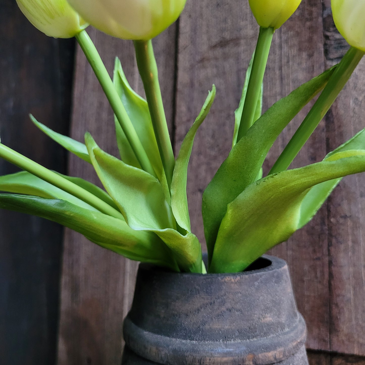 Bos kunst tulpen wit creme 25cm
