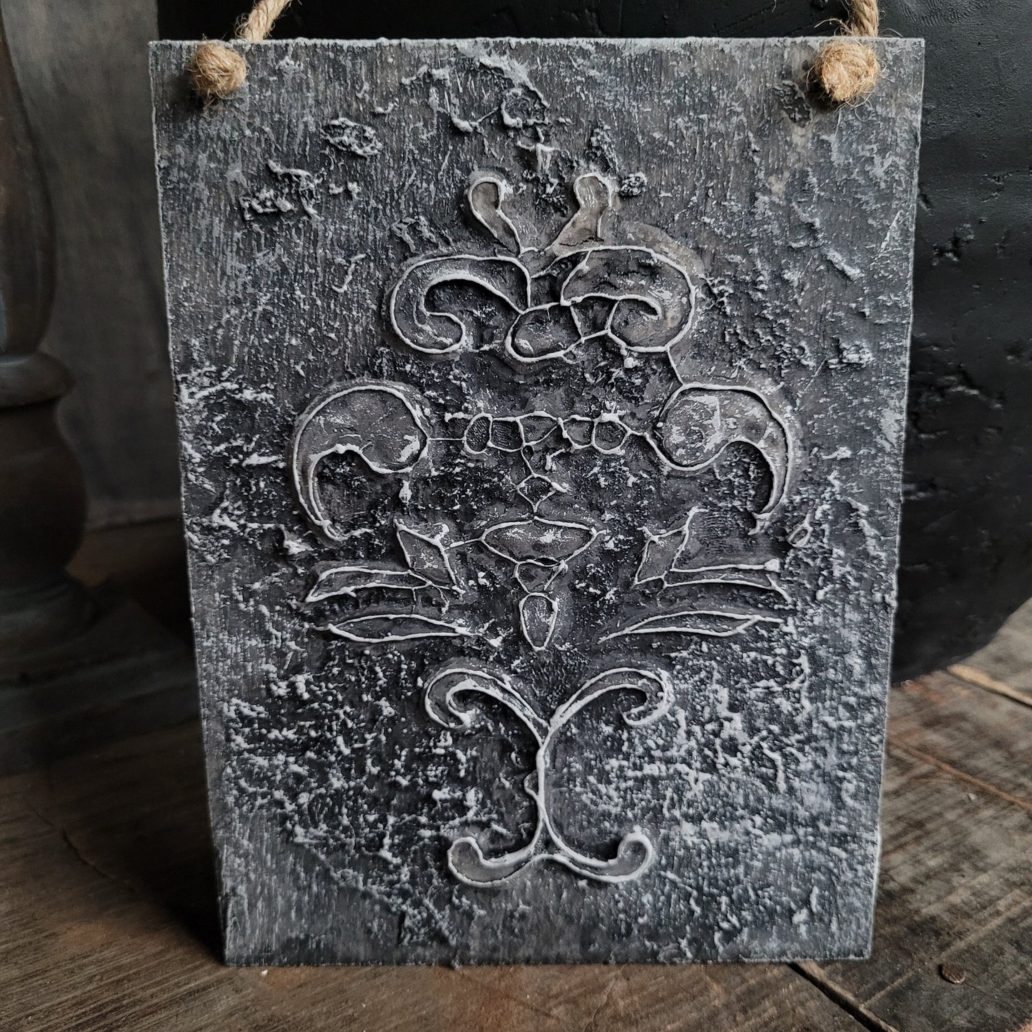 Decoratie bord ornament stoer sober
