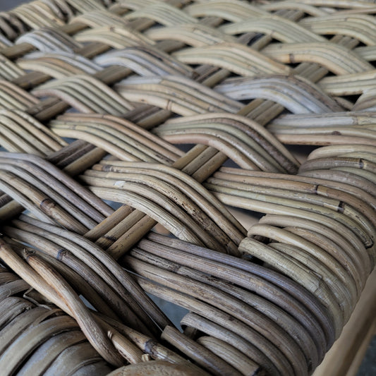 Rotan bijzettafel | kruk M