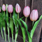 Bos kunst tulpen roze 32cm