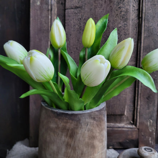 Bos kunst tulpen wit 32cm