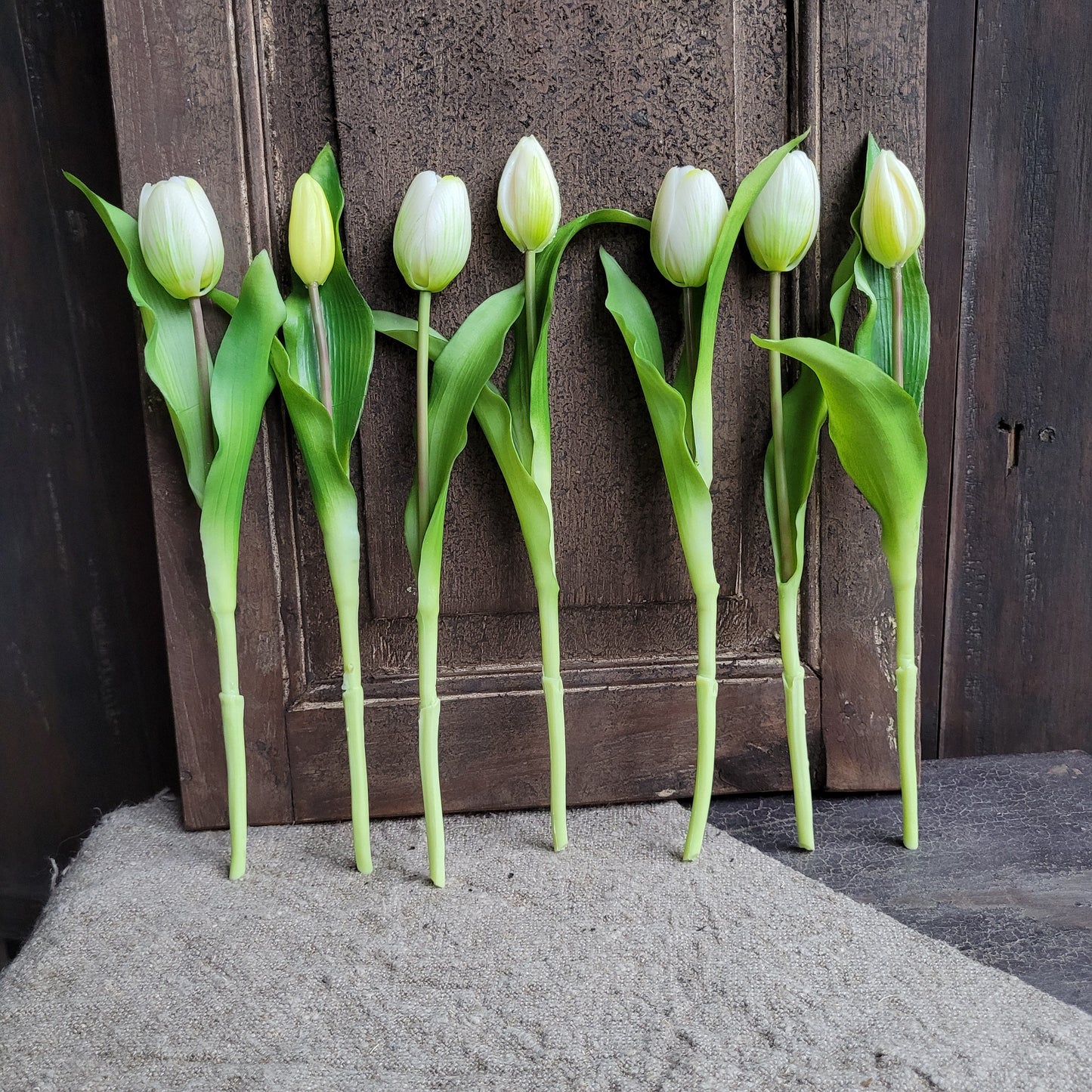 Bos kunst tulpen wit 32cm