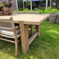 Buiten leven houten tuintafel landelijk