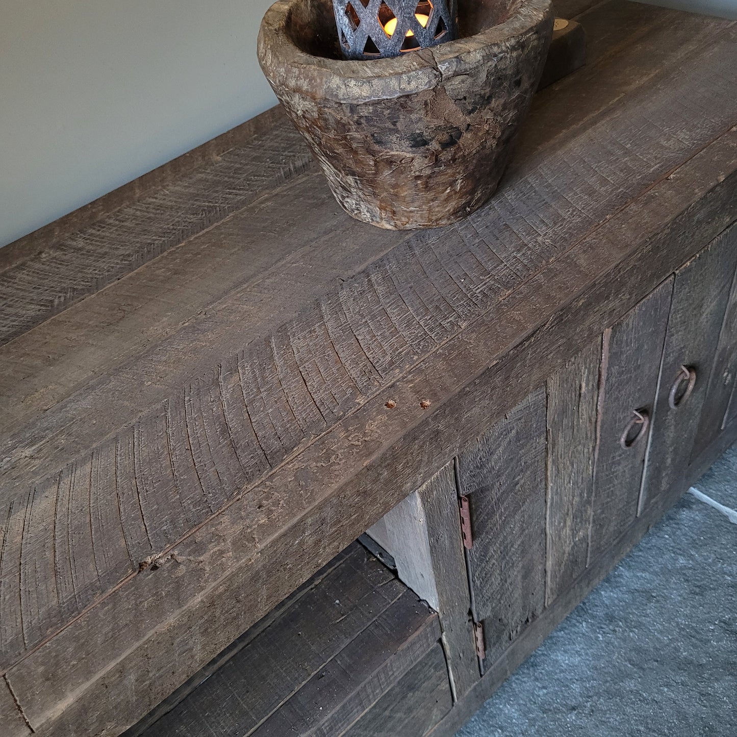 Tv meubel | dressoir oud hout driftwood XL (bestelbaar)