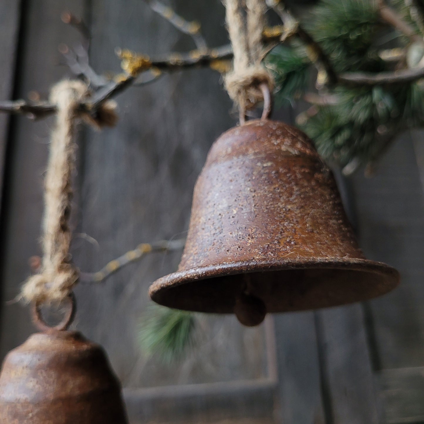 Kerstklok roest aan touw L