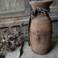 Oud houten nepalese kruik met touw nr. 65
