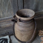 Oud houten nepalese kruik met touw nr. 68