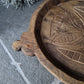Uniek oud houten chapati schaal