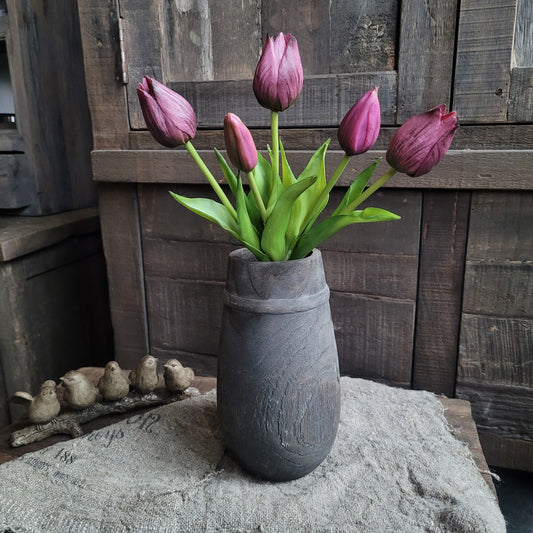 Bos kunst tulpen paars 25cm