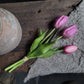 Bosje kunst tulpen roze 26cm