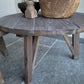 Salontafel rond oud hout driftwood set van 2 (Bestelbaar)