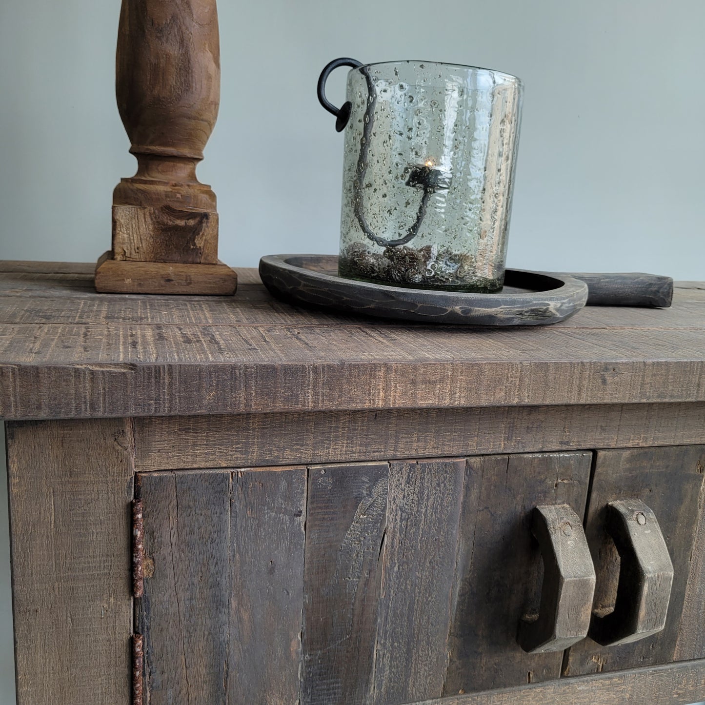 Sidetable 2-deurs oud hout Driftwood