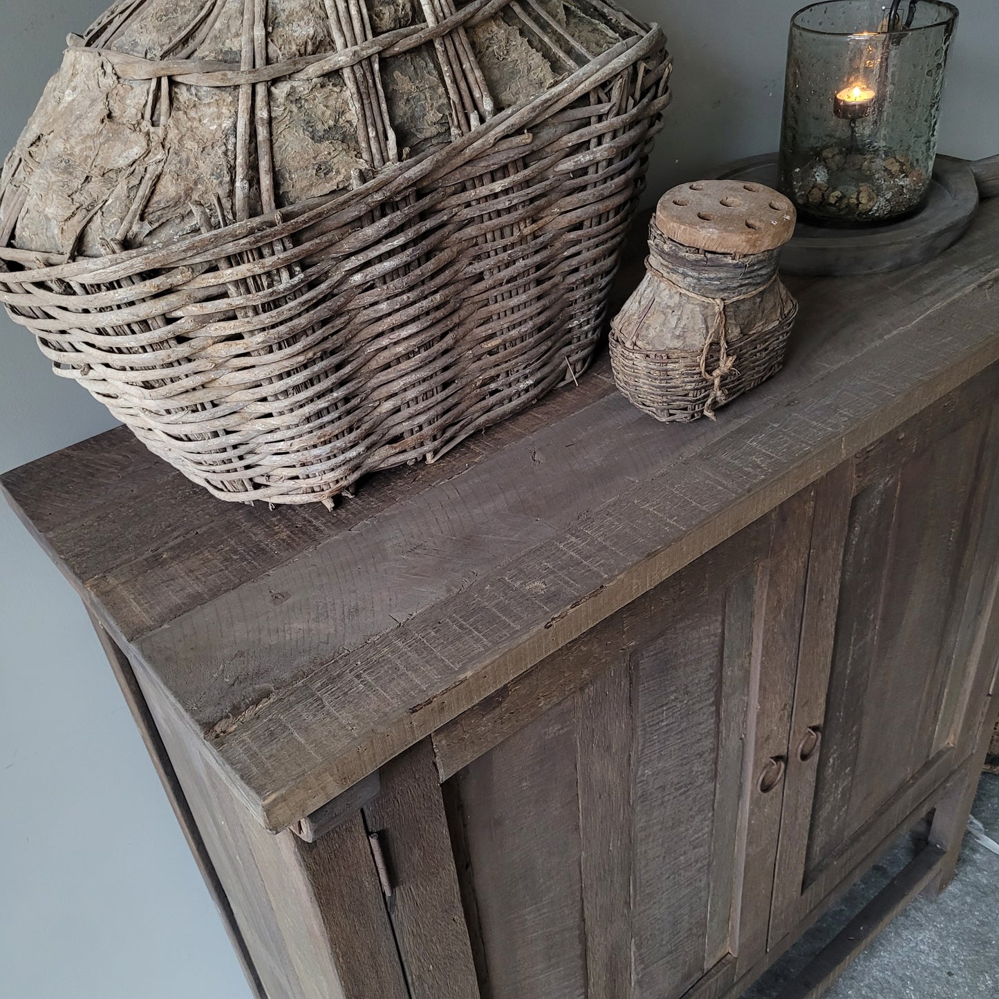 Kast oud hout driftwood Jenong 2-deurs