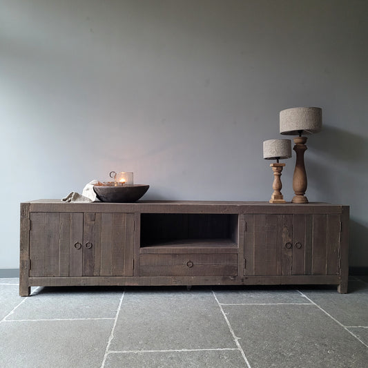 Tv meubel | dressoir oud hout driftwood 220cm