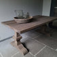 Kloostertafel driftwood oud hout sober (bestelbaar)