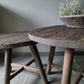 Salontafel rond oud hout driftwood set van 2