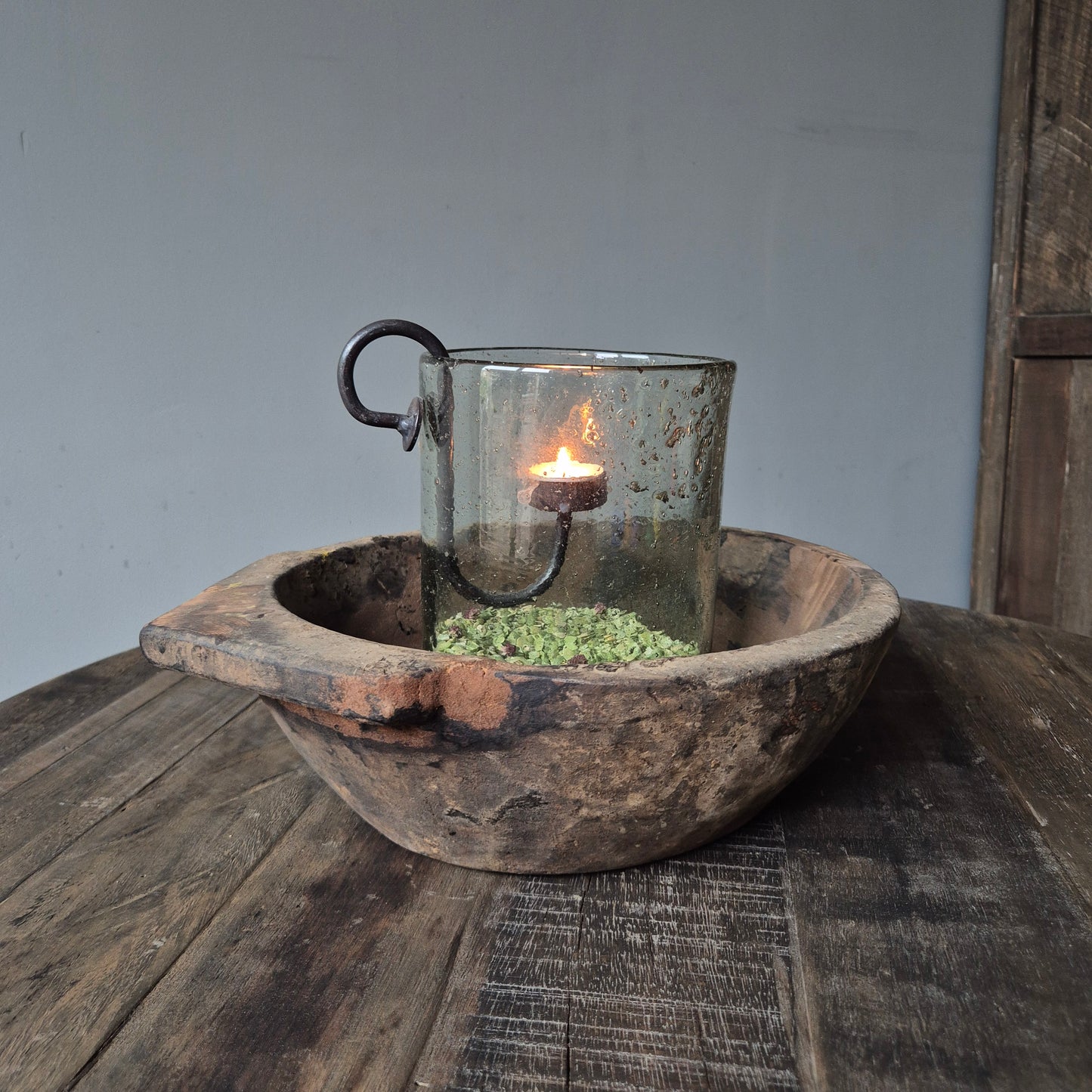 Oud houten schaal nr. 5