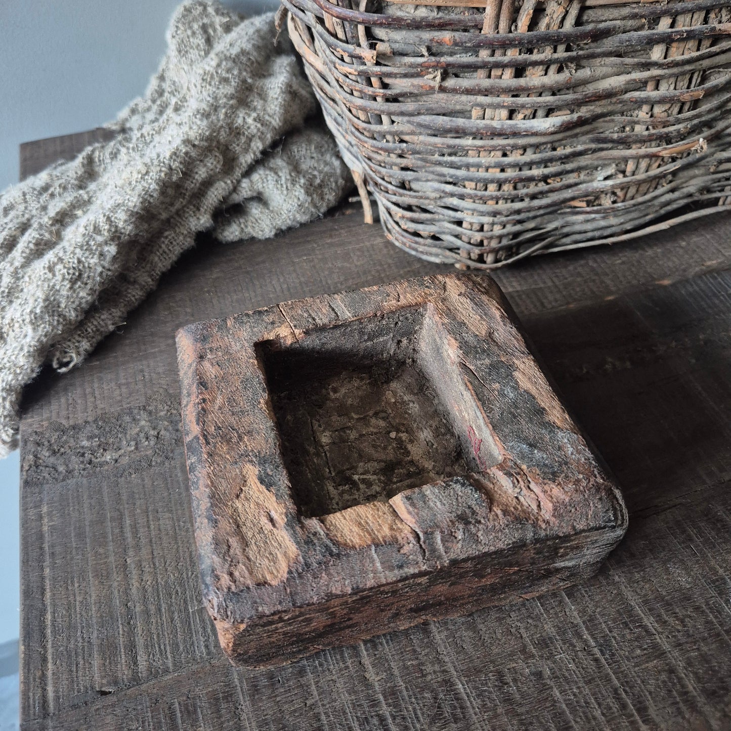 Uniek oud houten schaaltje nr. 2