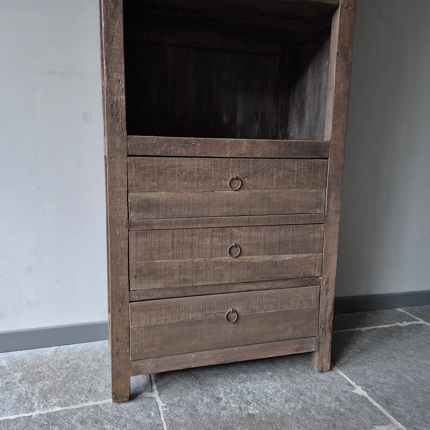 Kast driftwood 3-lades | open vakken