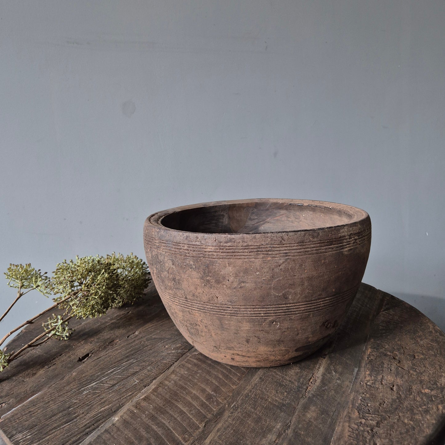 Oud houten kruik | schaal nr. 10