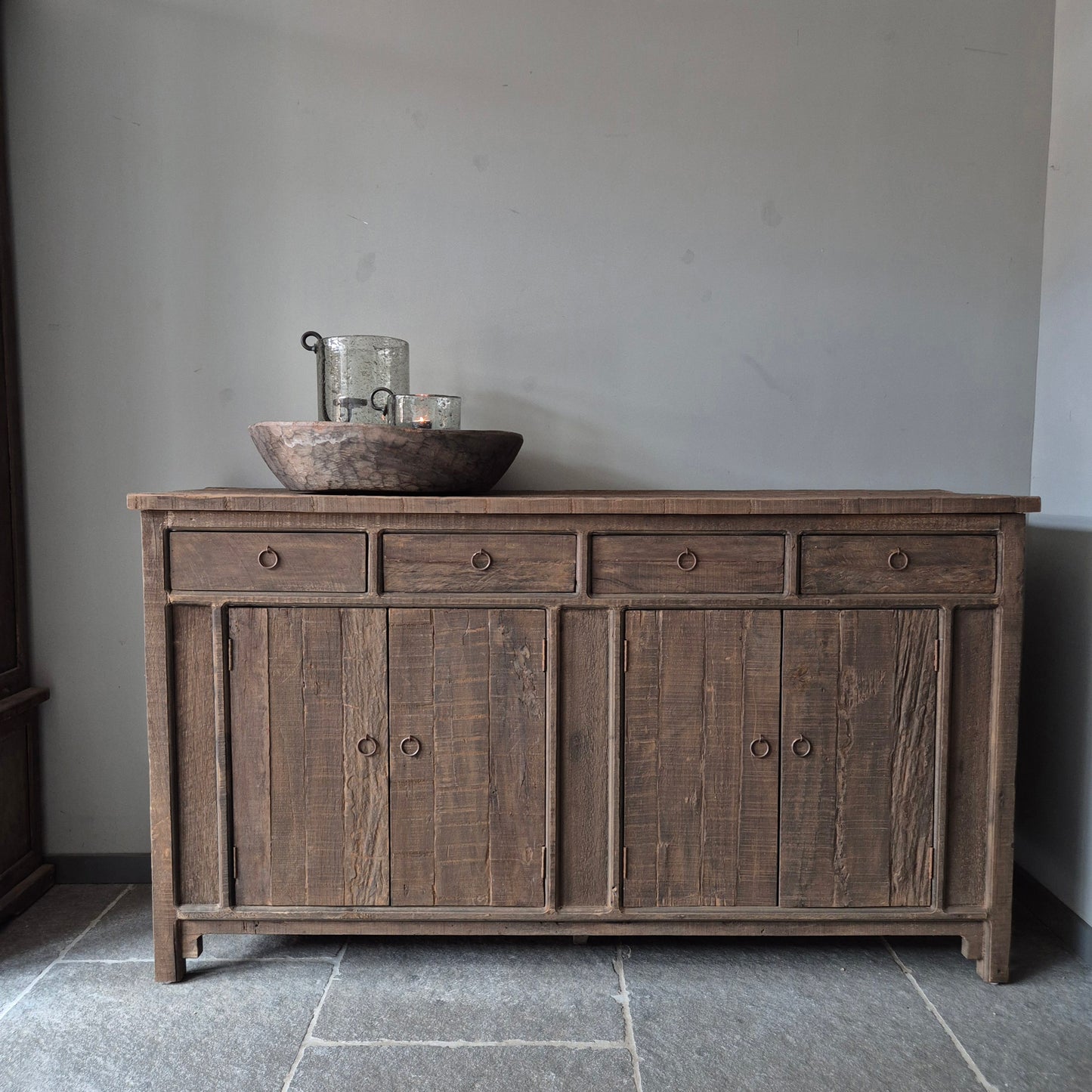 Dressoir driftwood 4-deurs/lades