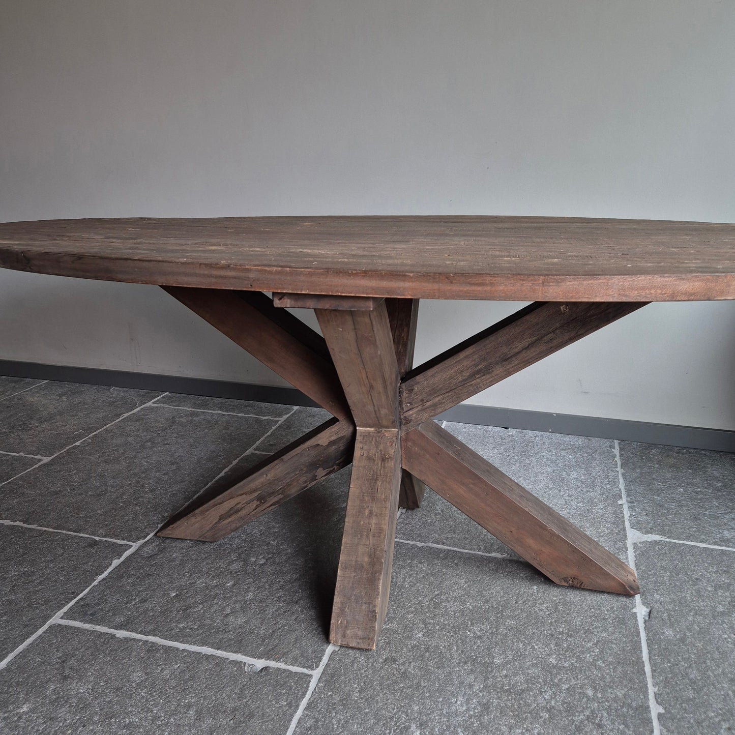 Eettafel driftwood ovaal
