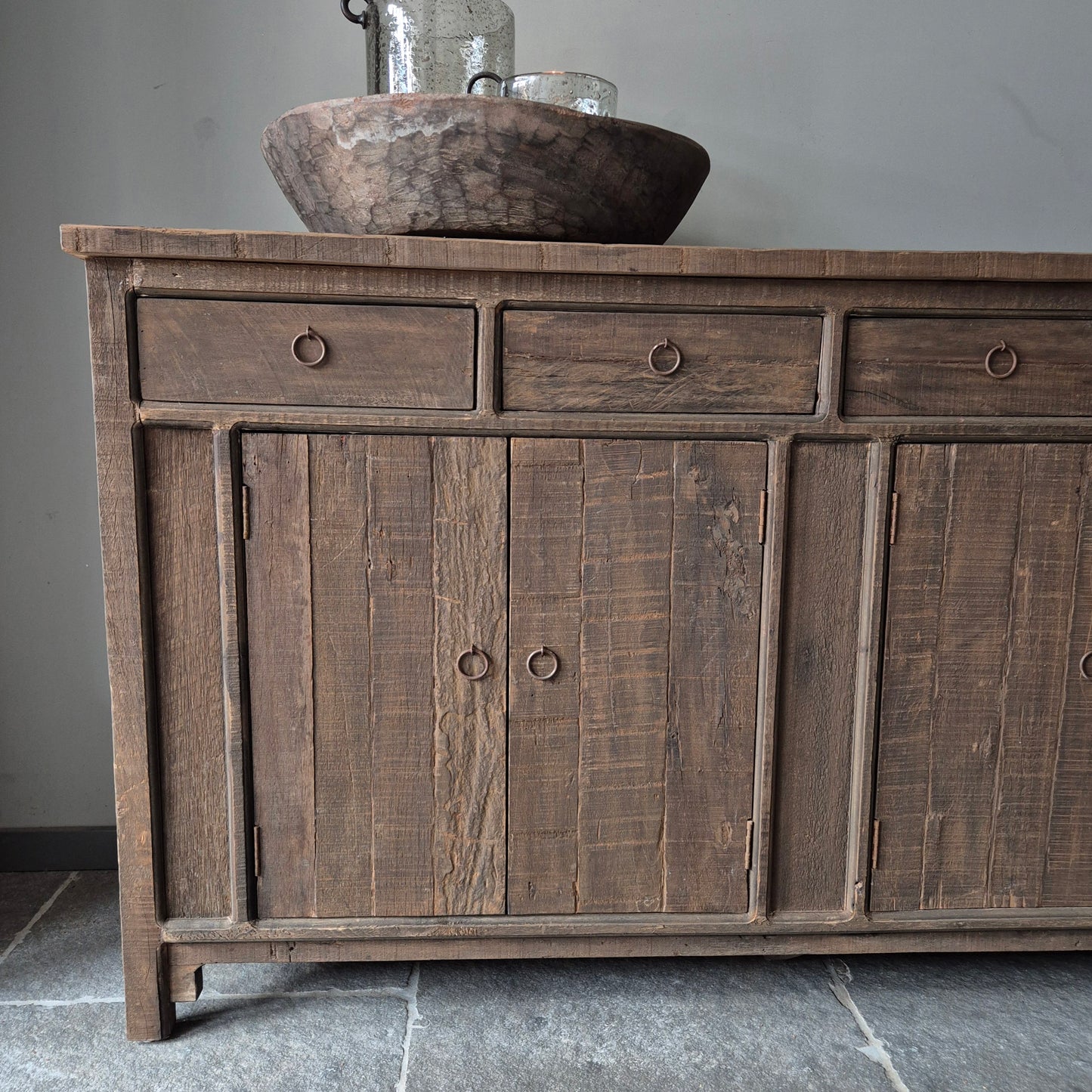 Dressoir driftwood 4-deurs/lades
