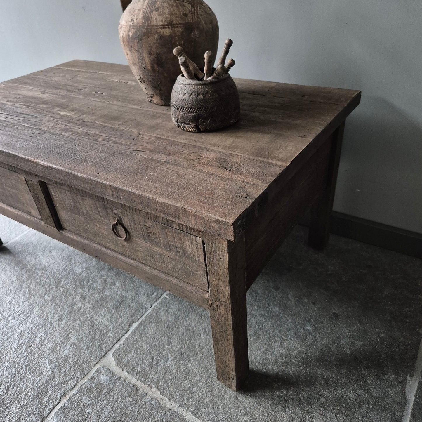 Salontafel driftwood | 2 lades 100cm