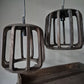 Hanglampen Umber hout | set van 2