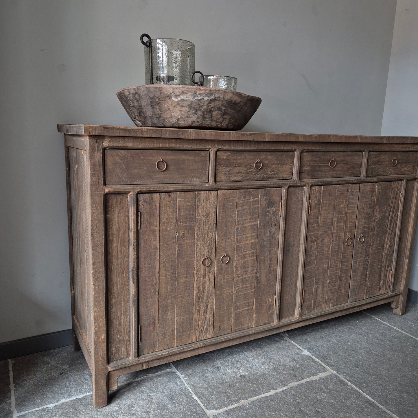 Dressoir driftwood 4-deurs/lades