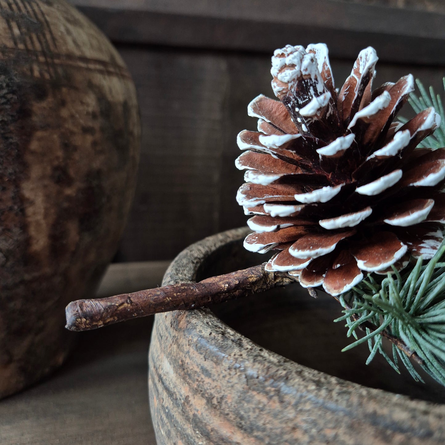 Kunsttoefje pinus | 25cm