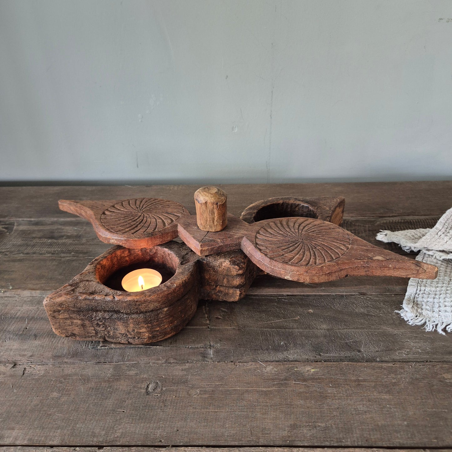 Oud houten spicebox nr. 1