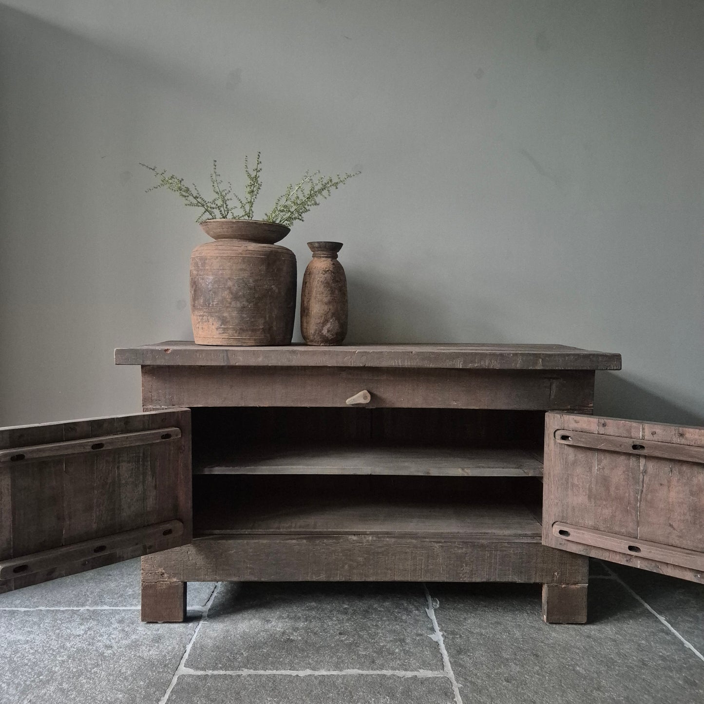 Tv meubel schuifslot | driftwood 125cm