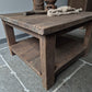 Salontafel driftwood vierkant met onderblad