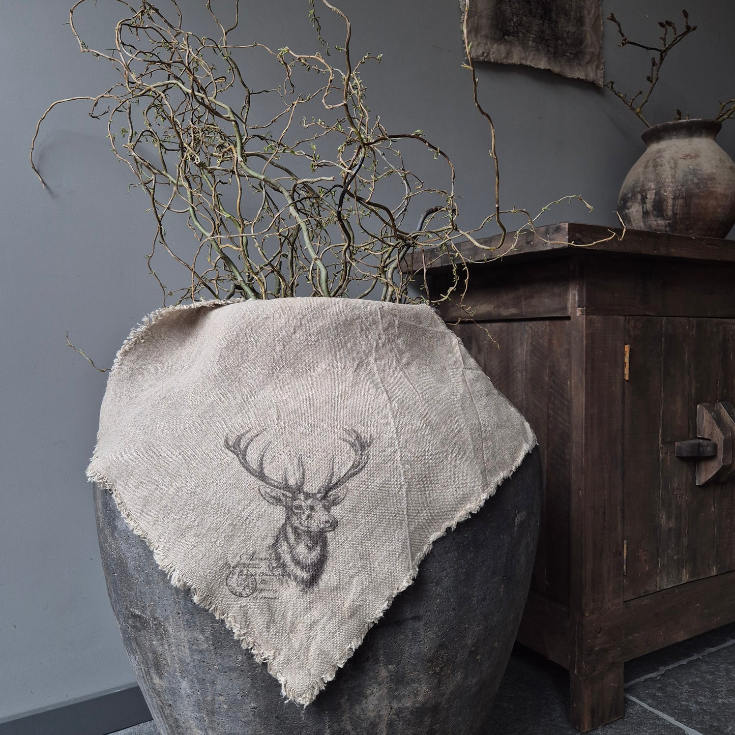 Shabby doek Rendier | 45x50cm