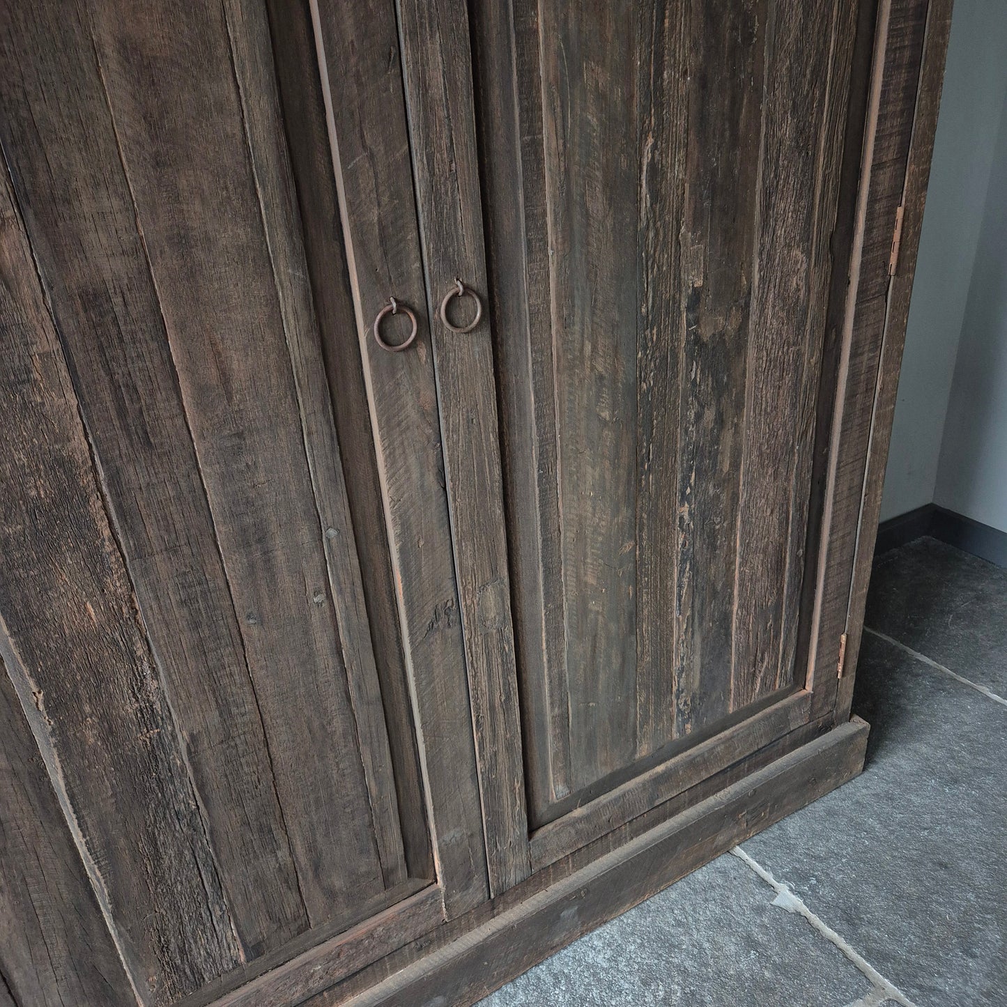 Landelijke tv kast | met lades | driftwood