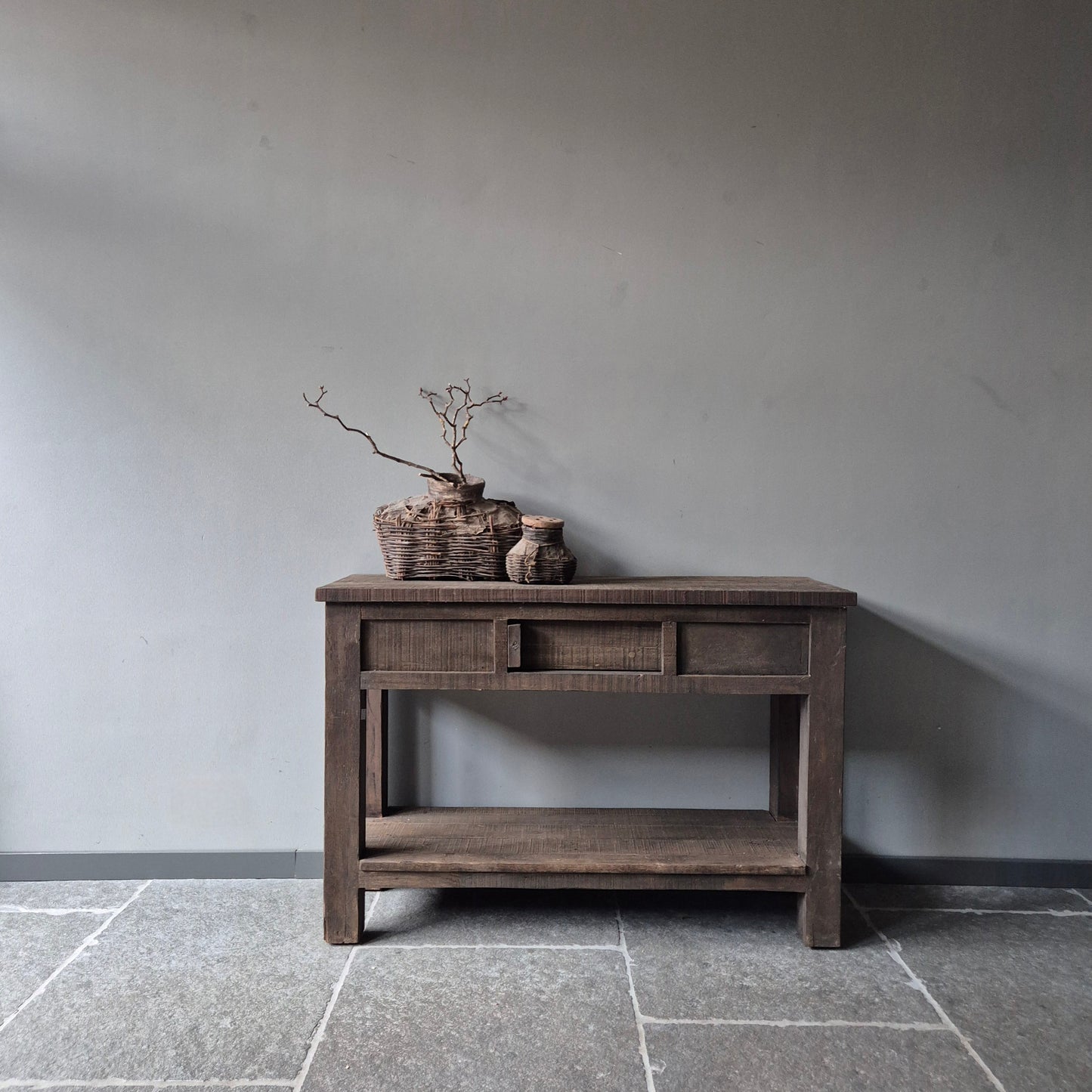 Sidetable schuifvak en onderblad | driftwood
