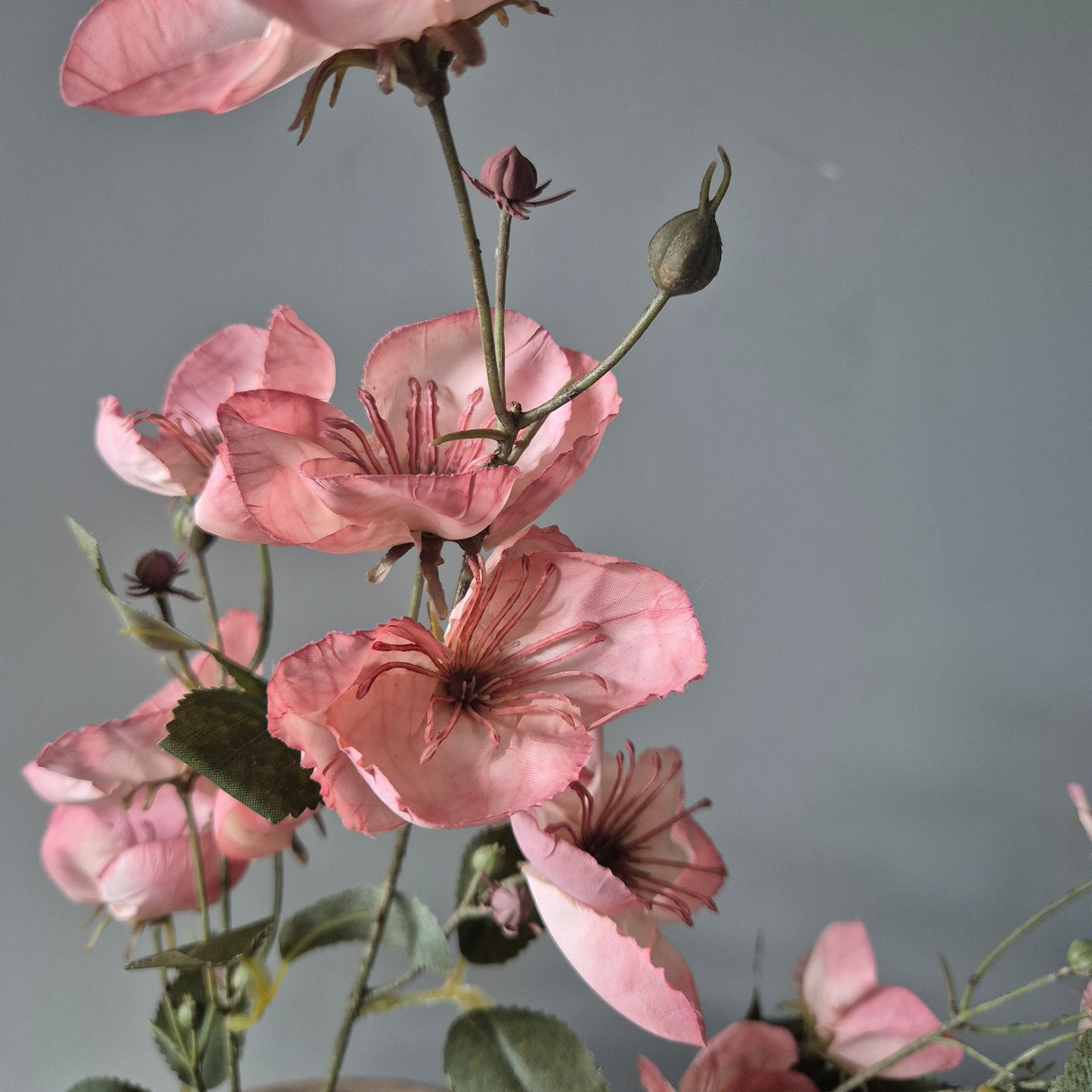 Kunsttak bloem roze 80cm