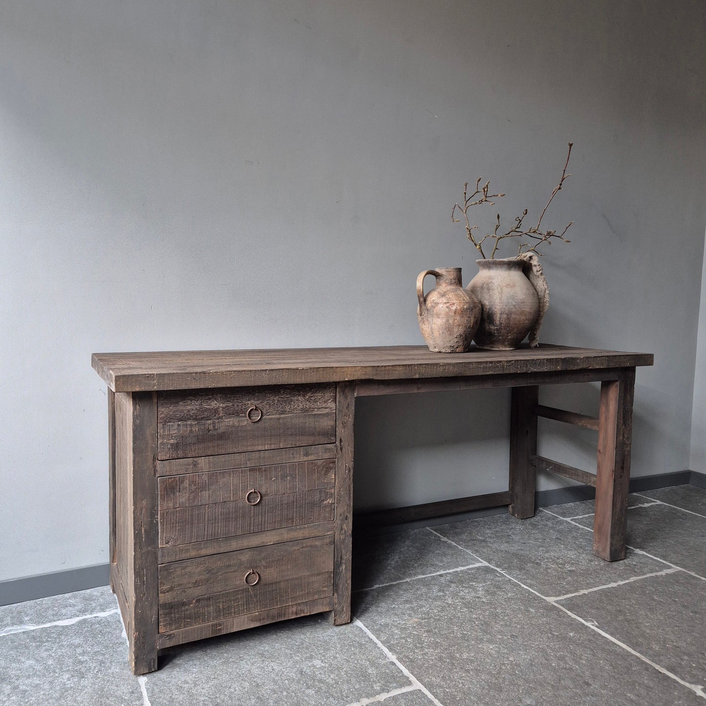 Bureau driftwood 180cm | 3 lades