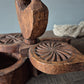 Oud houten spicebox