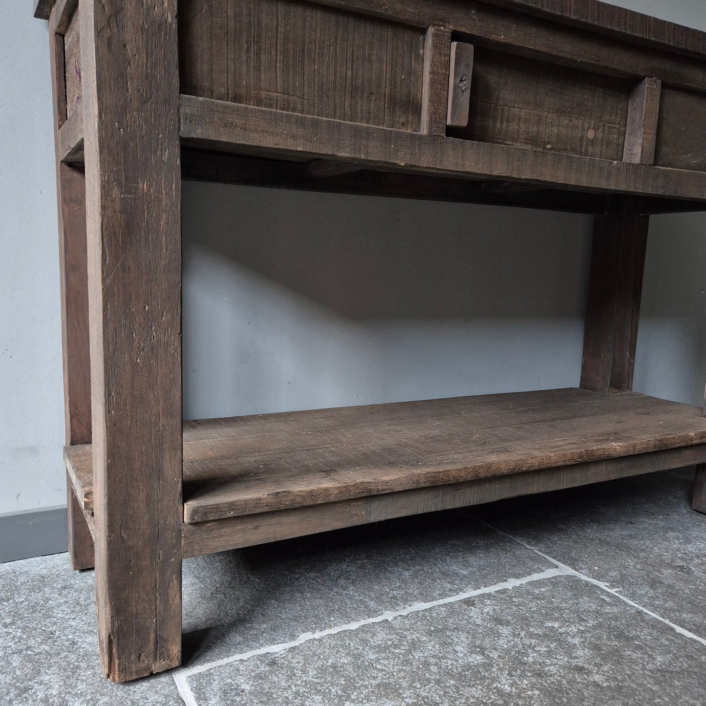 Sidetable schuifvak en onderblad | driftwood