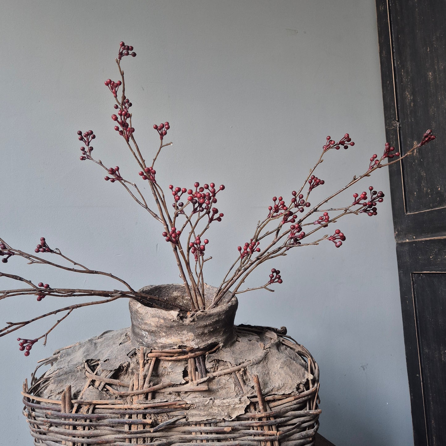 Kunsttak rozenbottel 75cm