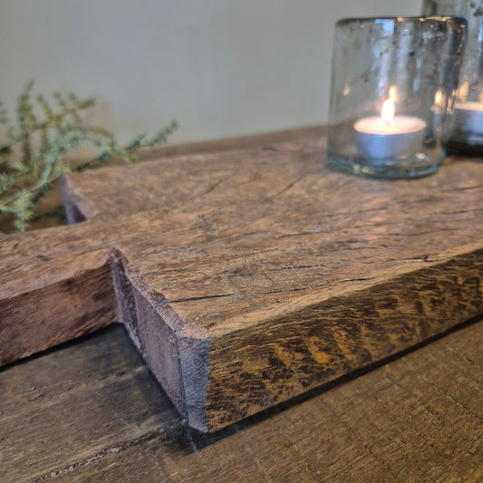 Uniek oud houten serveerplank