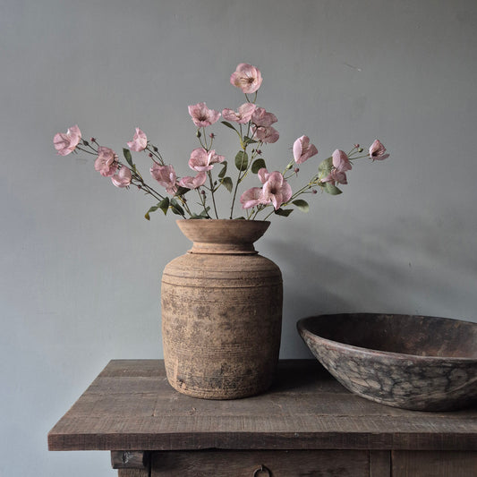 Kunsttak bloem lichtroze 80cm