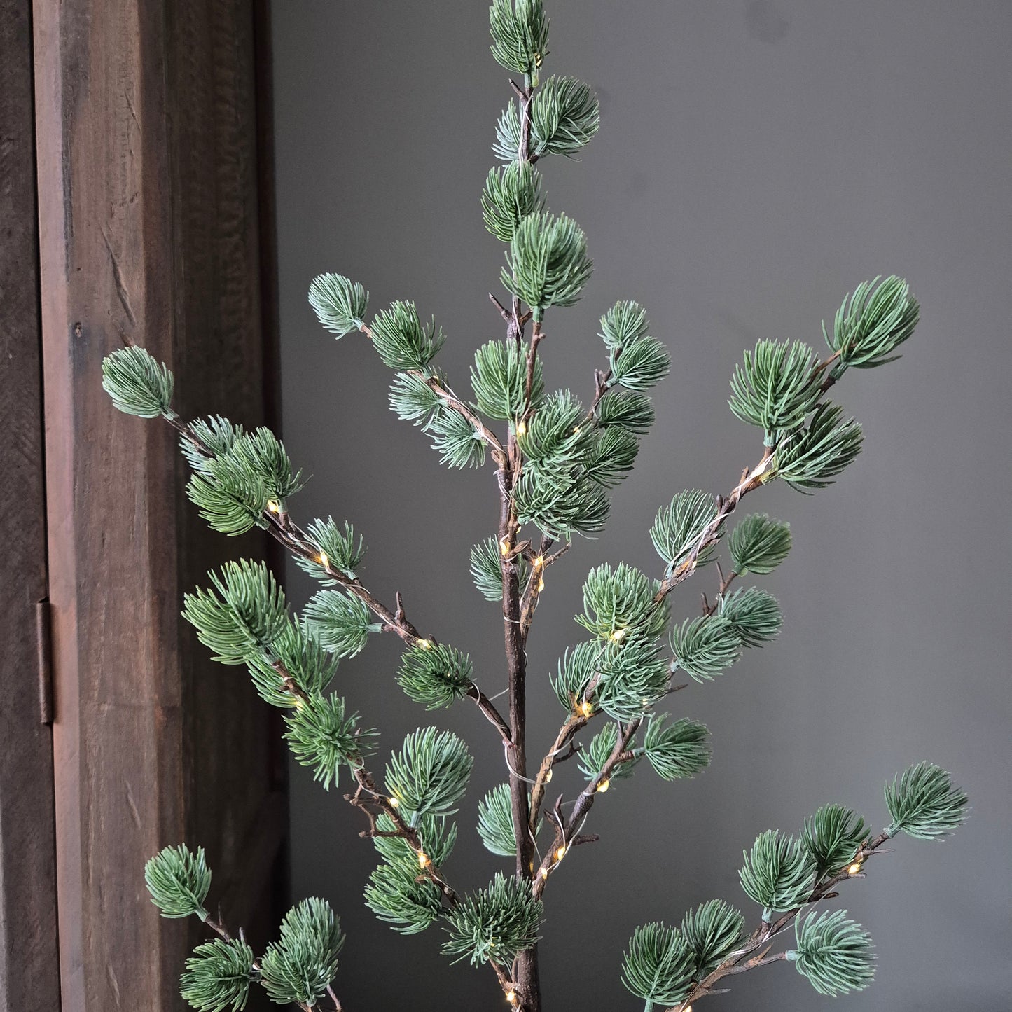 Kunst Kerstboom pinus | incl. verlichting 80cm